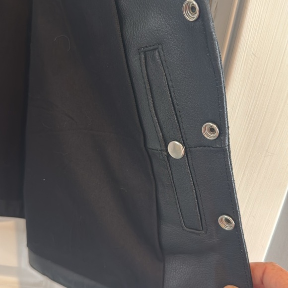 Black Leather Motorcycle Biker Vest Law Enforcement Police Shield Patch 44 - Picture 13 of 15